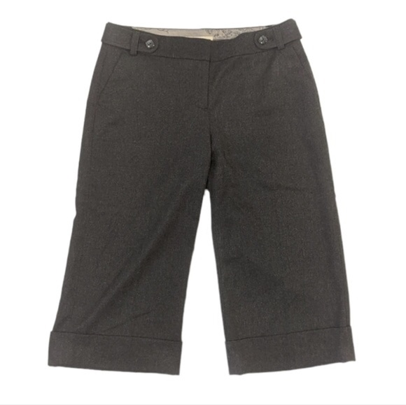 Rw & Co charcoal grey culotte pants size 4 - Picture 1 of 6